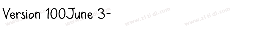 Version 100June 3字体转换